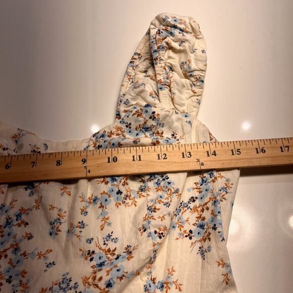 Old Navy Floral Ruffled Mini Dress Sz M - Picture 4 of 11